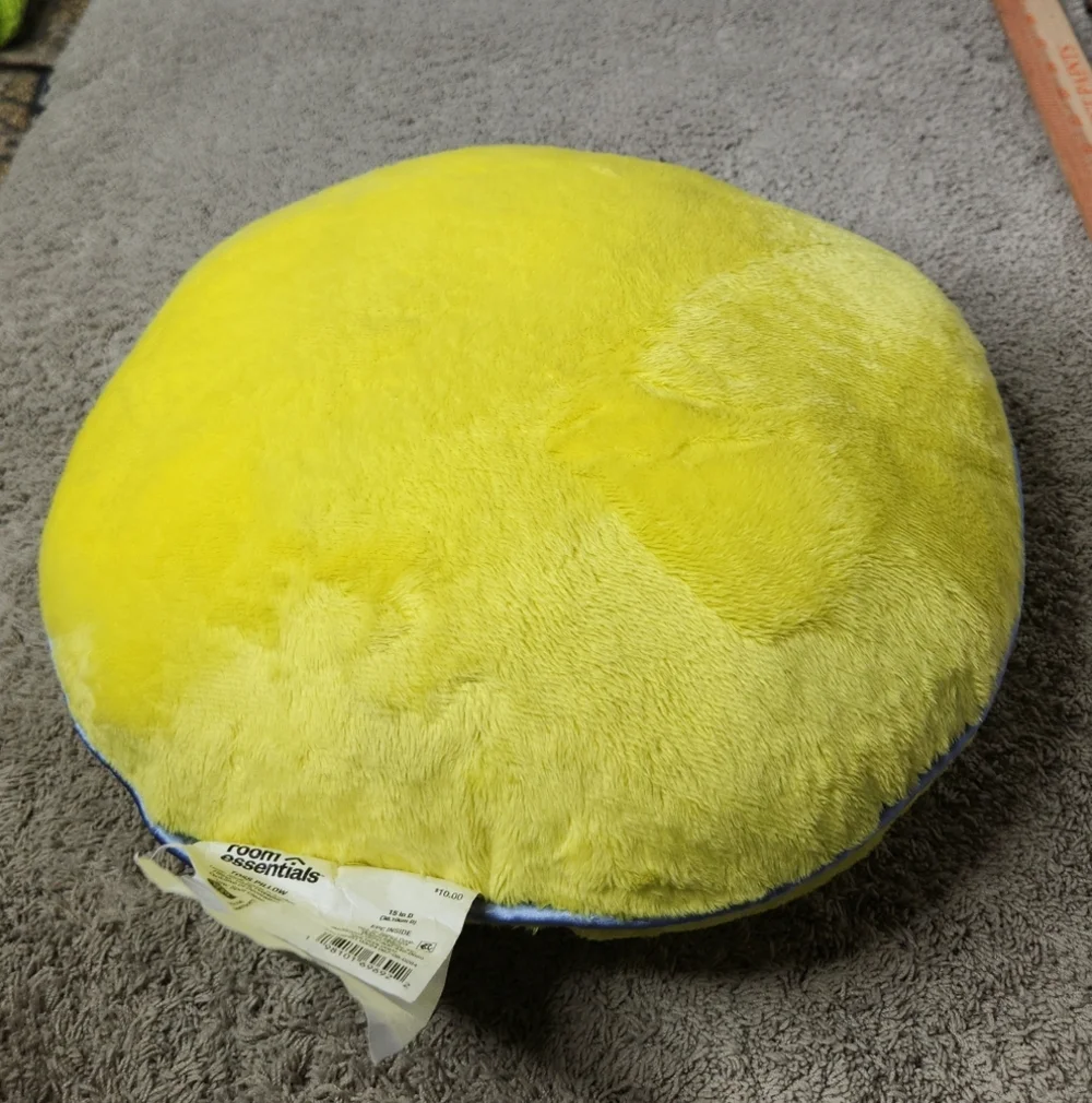 Room Essentials smiley chartreuse
